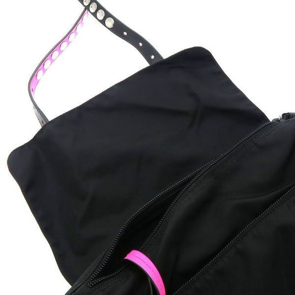 Prada Nylon Studded Shoulder Bag - Picture 7 of 9